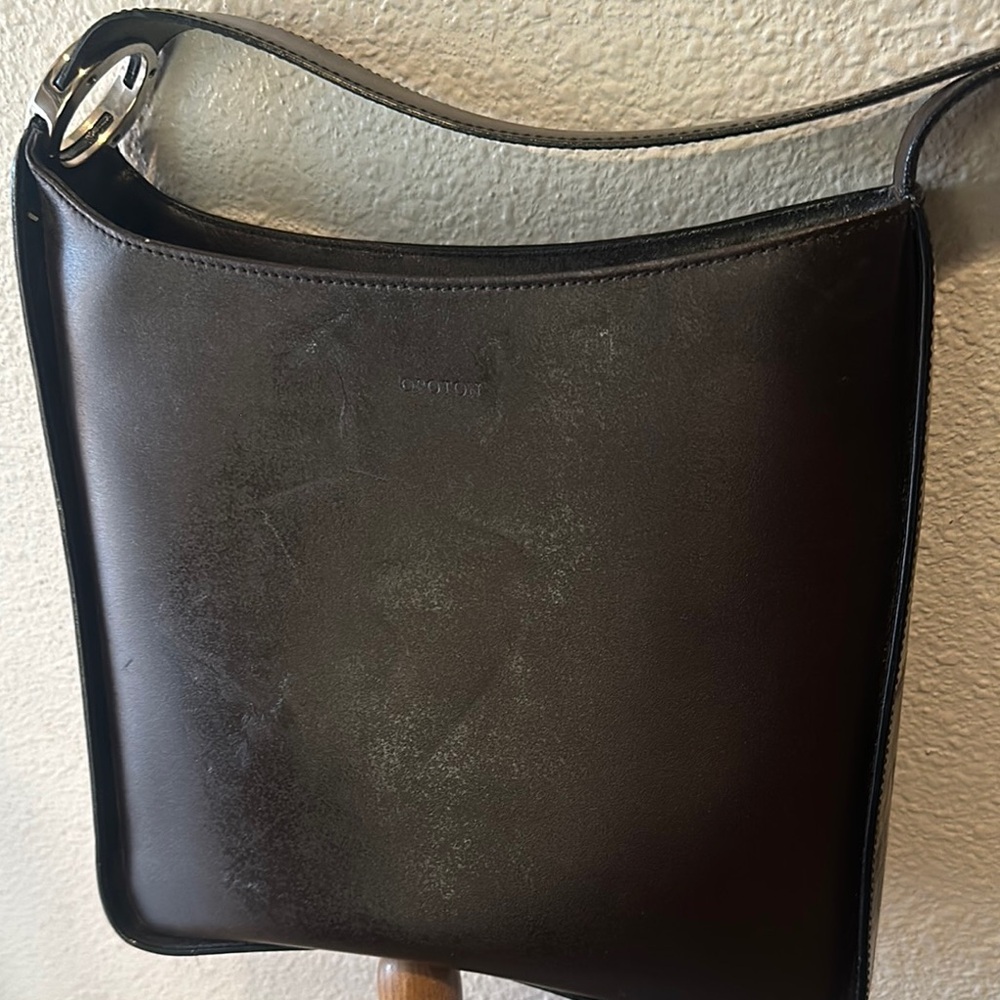 Coach Men's Black Leather Bag genuine leather